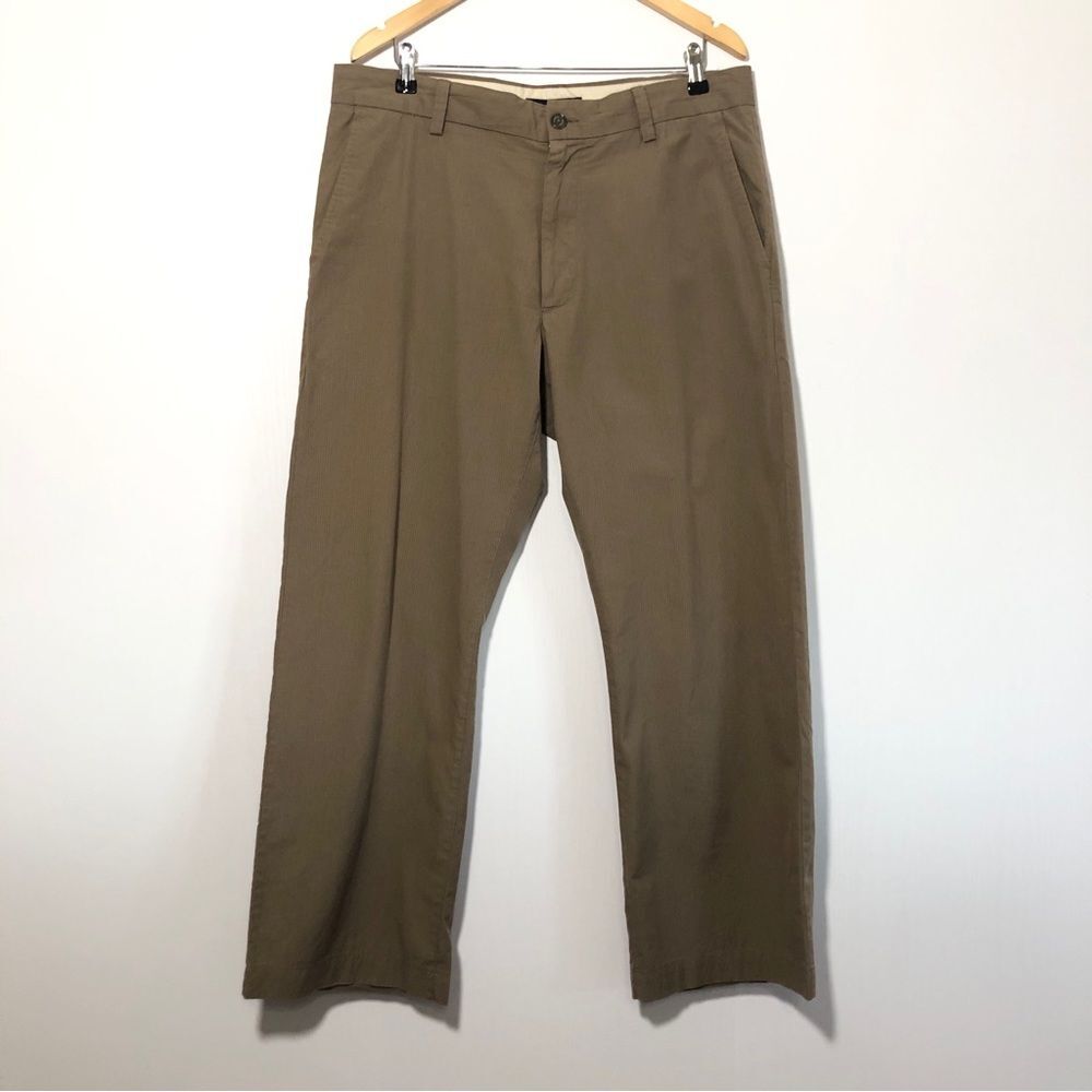 Banana Republic Pants Mens 38 30 Khaki Pinstripe Chinos Straight Leg Preppy
